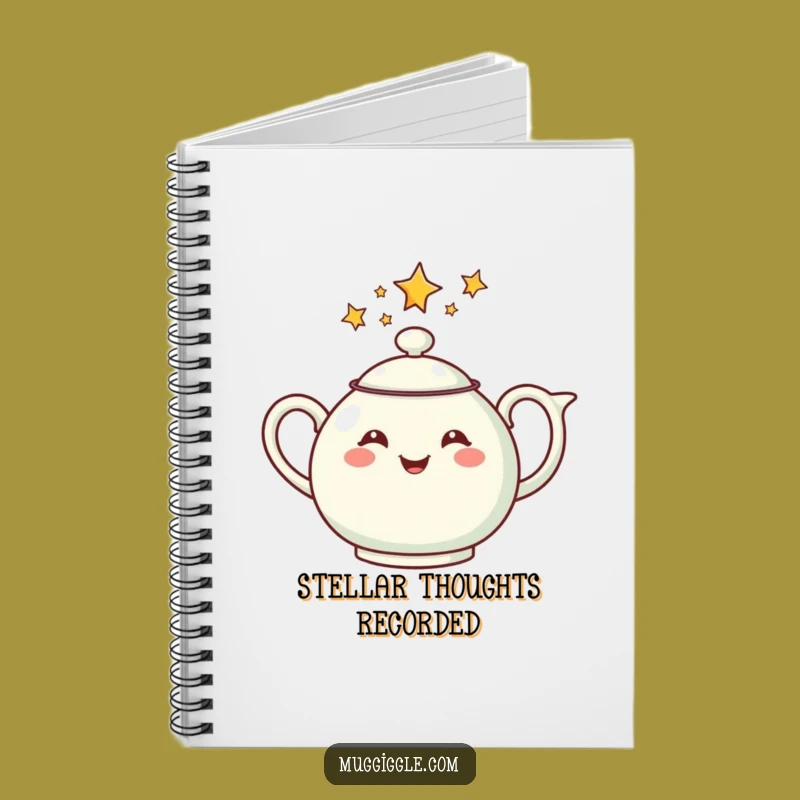 Funny Star Teapot Notebook - Record Your Magical Thoughts!