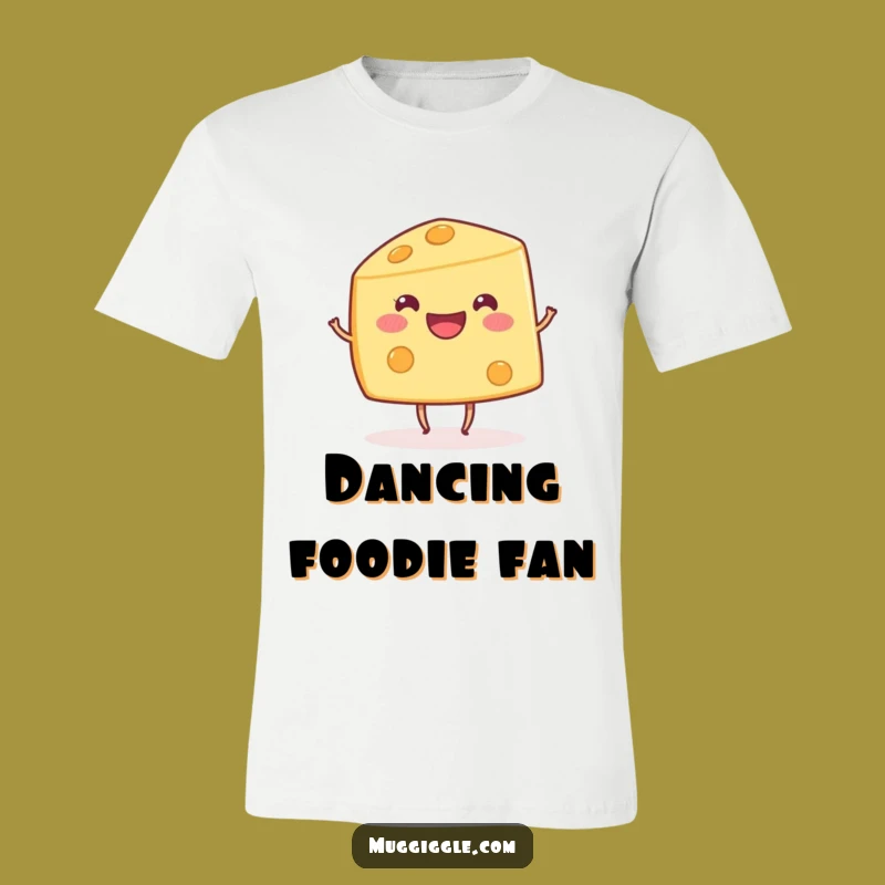 Funny Dancing Cheese Wedge T-Shirt: Wear Your Cheerful Spirit