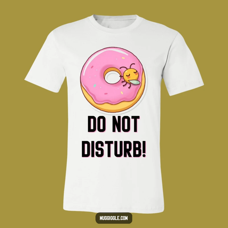 Funny Sleeping Donut Fly T-Shirt: Sweet Slumber meets Mischief, Awesome Funny Gift!