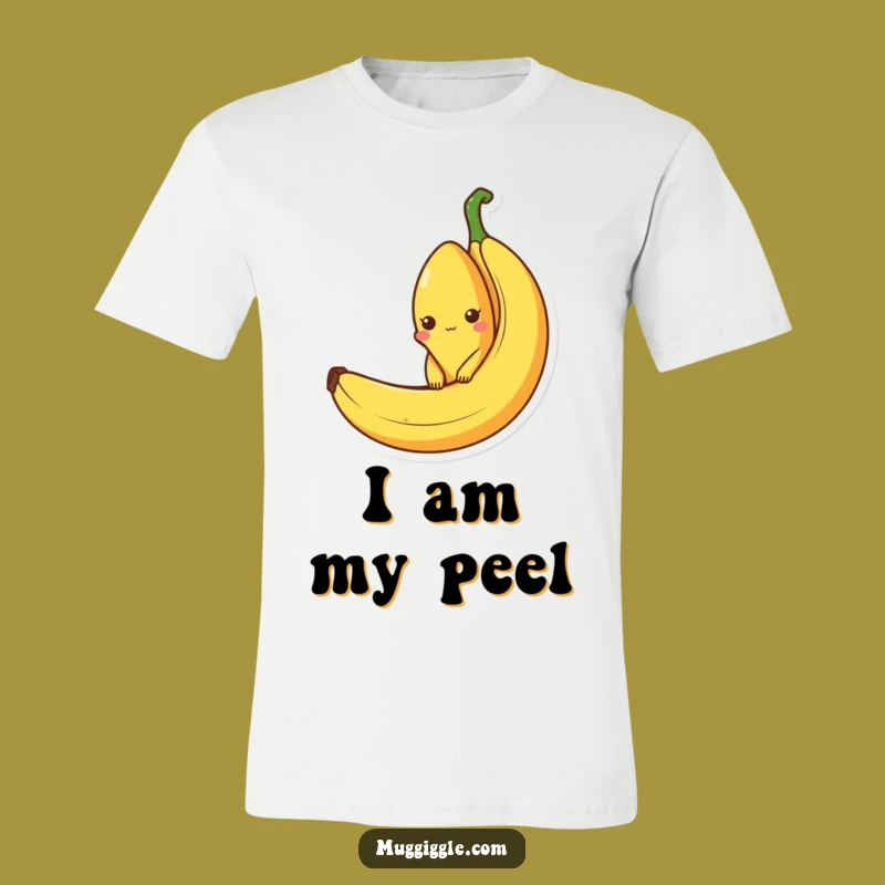 Funny Banana Peel T-Shirt: Curious Character - Hilarious Fruit Fan Apparel Gift
