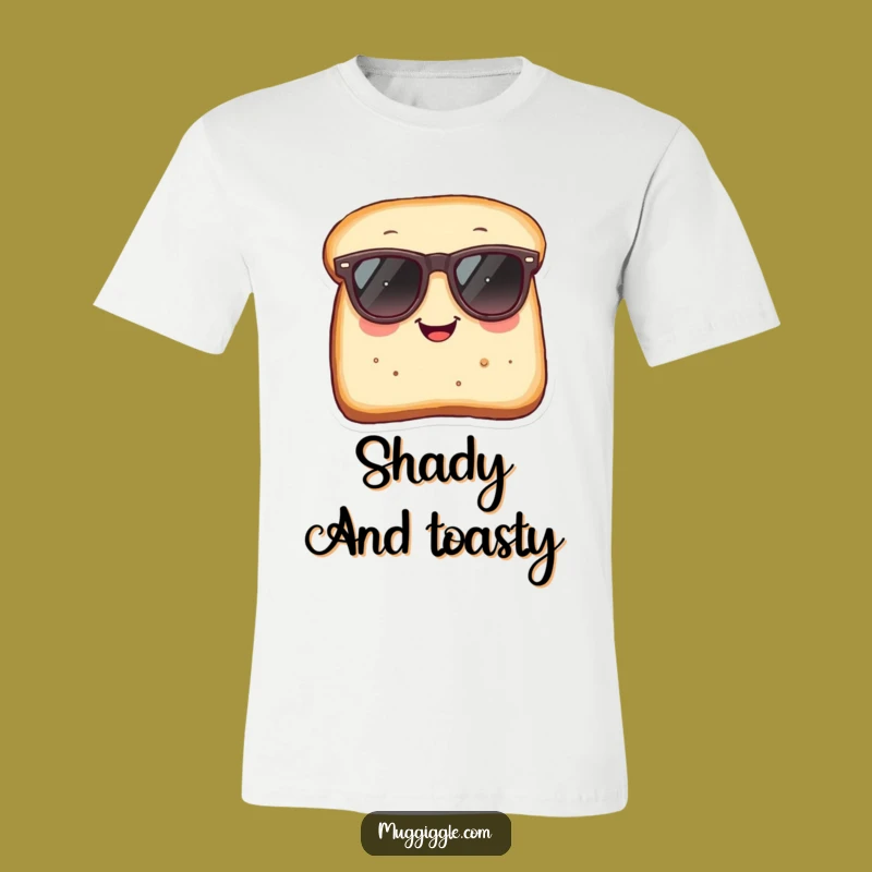 Funny Bread T-Shirt: Humorous Sunglass Toast Tee for Cool Vibes