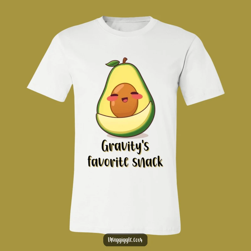 Funny Avocado T-Shirt: Hilarious Cartoon Slip & Slide Tee for Foodie Fun