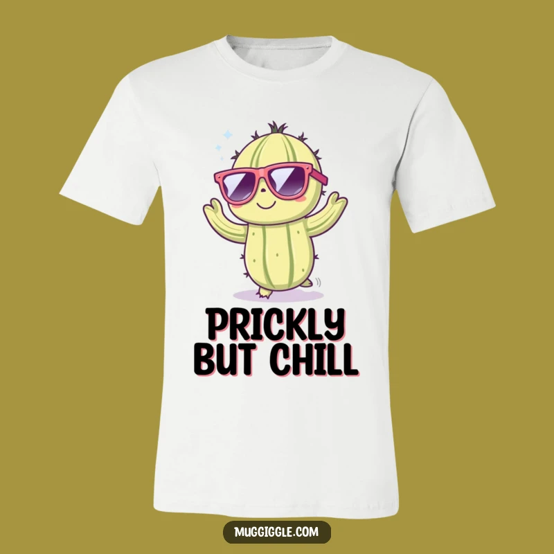 Funny Dancing Cactus T-Shirt - Cool Character Sunglasses Party Tee