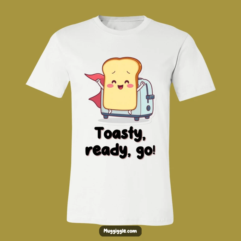Funny Flying Toast T-Shirt - Your Heroic Breakfast Adventure Tee!