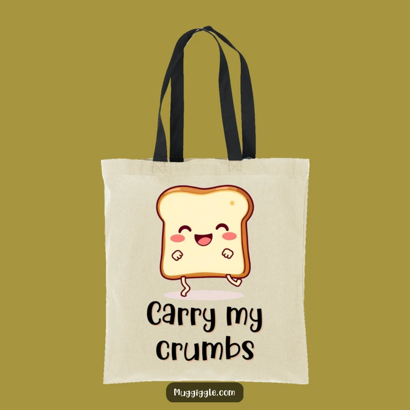 Funny Toast Trip Tote Bag: Carry Your Laughs with this Clumsy Toast
