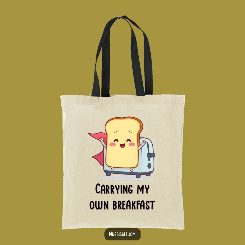 Funny Toast Launch Tote Bag - Carry Your Essentials with Heroic Style!