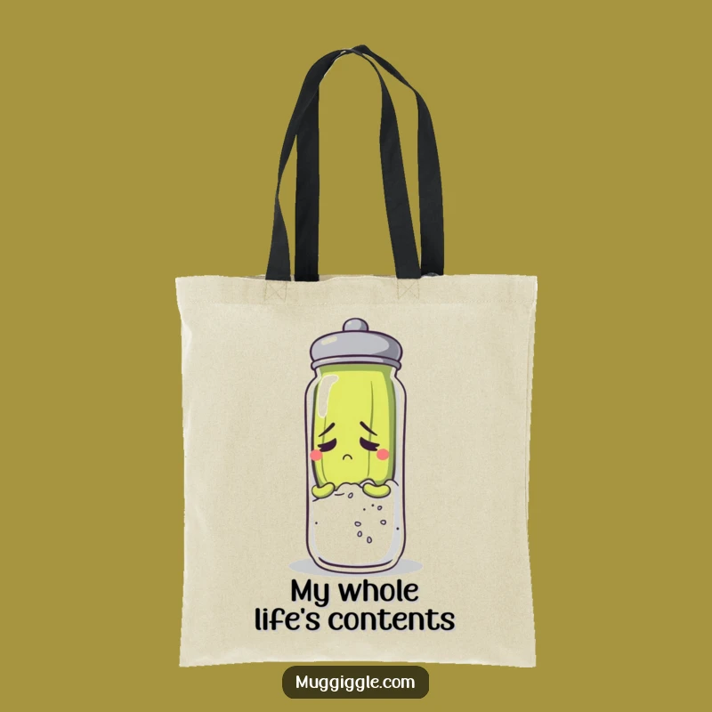 Funny Anxious Pickle Tote Bag: Carry Your Worries (and Stuff) in Style
